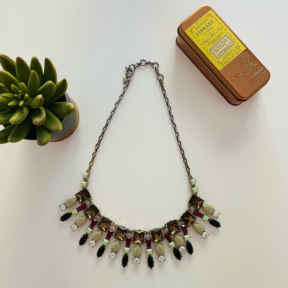 J.Crew crystal bib necklace